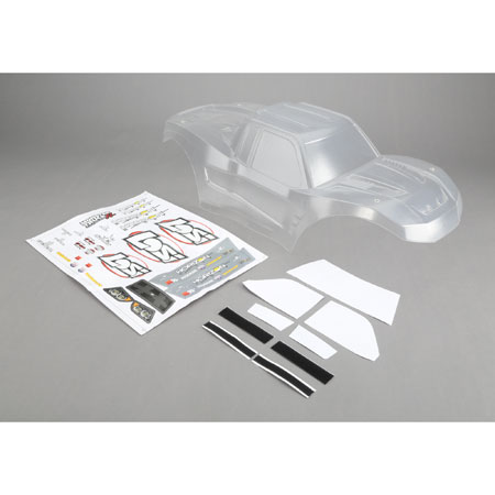 [���ܼ�] LOS250015 [TEAM LOSI] Body, Clear with Sticker Set: Monster Truck XL �ٵ� (�̵���)