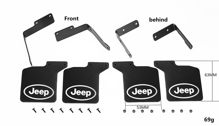 [���ܼ�] 14256 14256 [�ӵ尡��] AXIAL SCX10 III JEEP Wrangler rubber mudguard