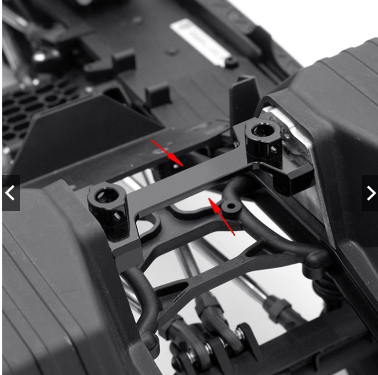 [���ܼ�] 12467 12467 Metal Rear car shell brackets for Axial SCX10 III