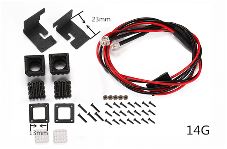 [���ܼ�] 14255 14255 [������] Bracket LED Spotlight For 1/10 RC Crawler Car Traxxas TRX4 Defender TRX6 G63 AXIAL SCX10 III JEEP