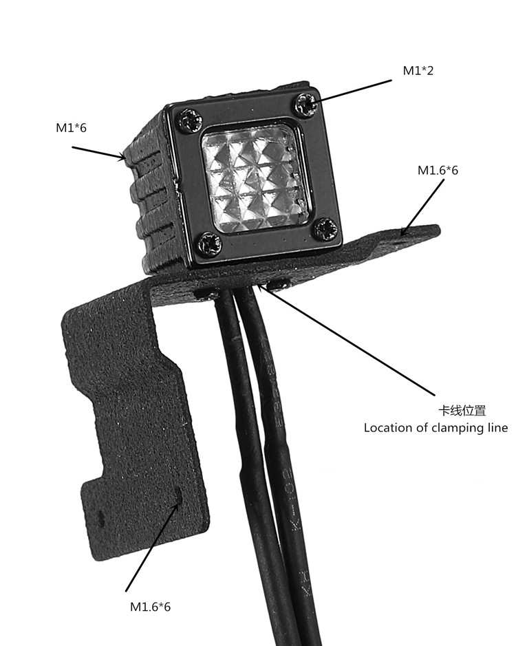 [���ܼ�] 14255 14255 [������] Bracket LED Spotlight For 1/10 RC Crawler Car Traxxas TRX4 Defender TRX6 G63 AXIAL SCX10 III JEEP