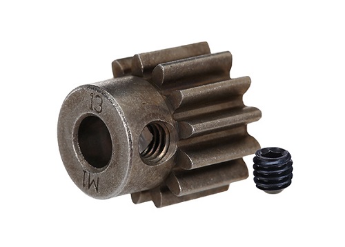 [ܼ] AX6486 [Traxxas] AX6486 Gear, 13-T pinion (1.0 metric pitch) (fits 5mm shaft)/ set screw