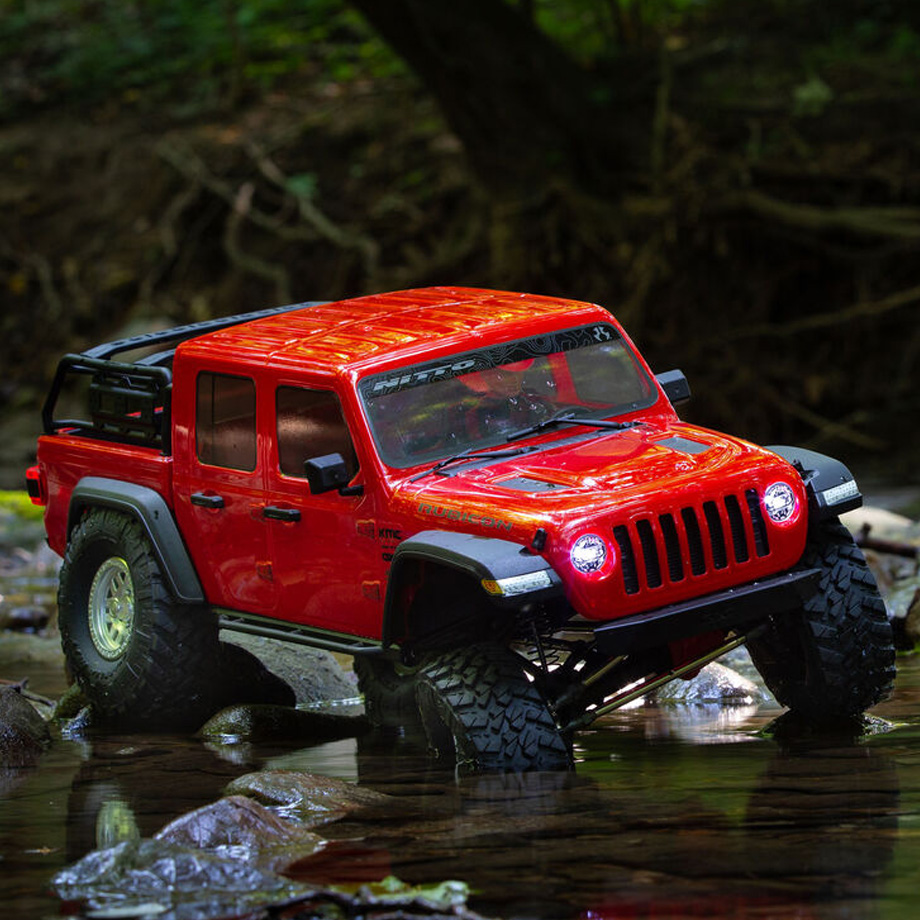 [���ܼ�] AXI03006T2 [AXIAL] 1/10 SCX10III Jeep JT ���� �۷������� ��ũ��﷯ RED - ���͸�, ������ �ʿ�