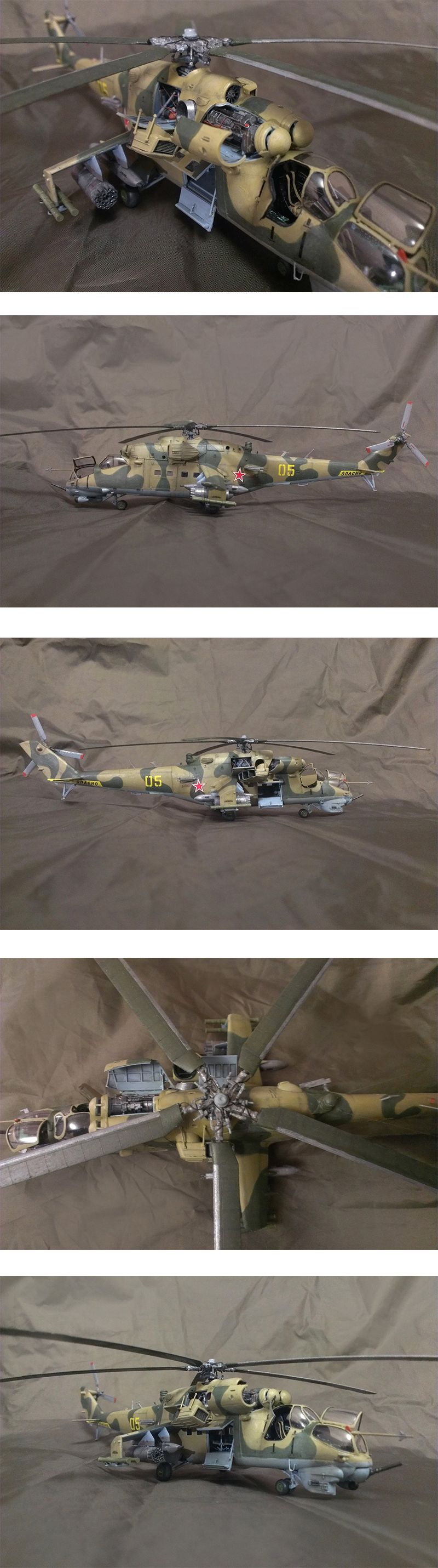 [ܼ] BZ7293 [Zvezda] BZ7293 1/72 Mil Mi-24V/VP Hind E Soviet Attack Helicopter (New Tool - 2010)