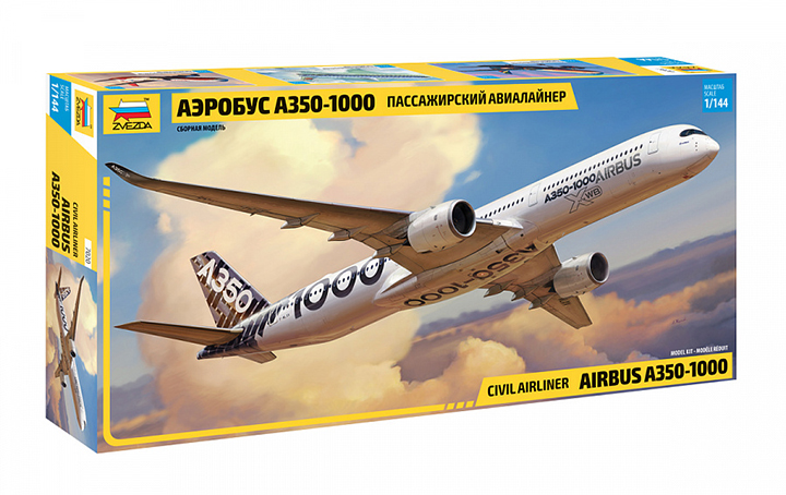 [ܼ] BZ7020 [Zvezda] BZ7020 1/144 A350-1000 Airbus Civil Airliner