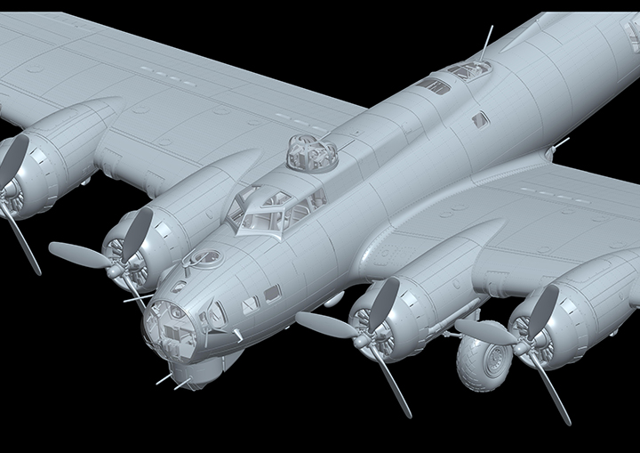 [ܼ] BKF001 [HK Model] BKF001 1/48 B-17G Flying Fortress Early type