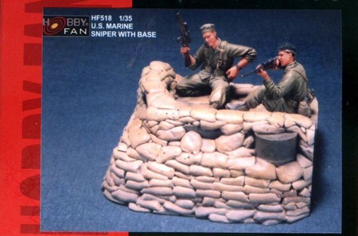 [���ܼ�] BFHF518 [AFV CLUB] BFHF518 1/35 U.S.MARINE Sniper with Base - ���� ����