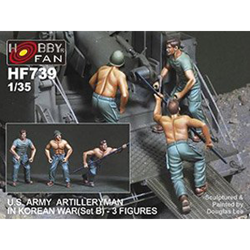 [ܼ] BFHF739 [AFV CLUB] BFHF739 1/35 U.S. Army Artilleryman in Korean War (Set B) (3 Figures) (Plastic model)