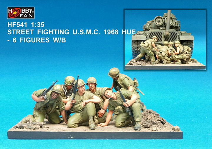 [���ܼ�] BFHF541 [AFV CLUB] BFHF541 1/35 Street Fight U.S.M.C.1968 Hue-6 Figure with Base- ���� ����-���� ������