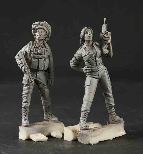 [���ܼ�] BFHF740 [AFV CLUB] BFHF740 1/35 Modern IDF Soldiers - 2 FEMALE FIGURES