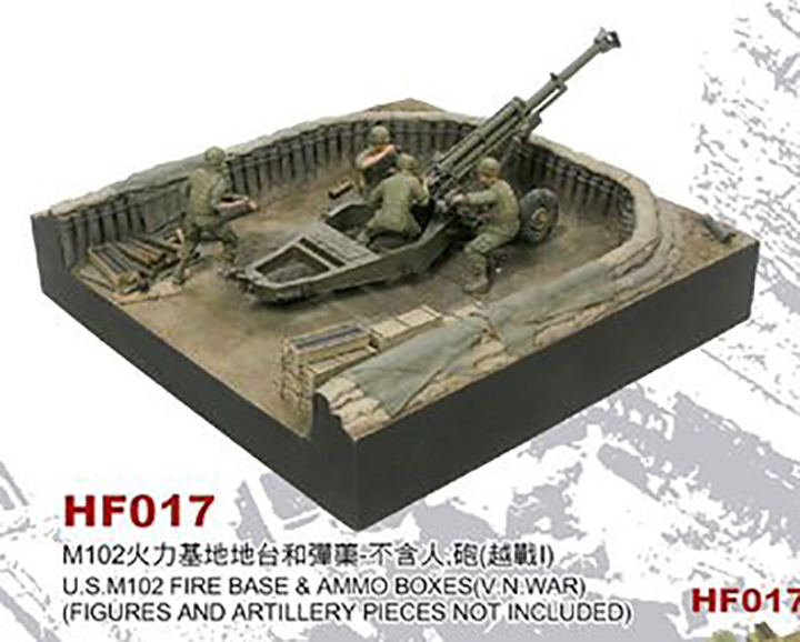[ܼ] BFHF017 [AFV CLUB] BFHF017 1/35 Vietnam War U.S. M102 Fire Base & Ammo Boxes -    