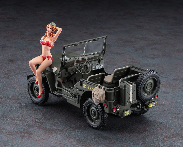 [���ܼ�] BH52249 [Hasegawa] BH52249 1/24 1/4 ton 4x4 Truck w/Blond Girls Figure