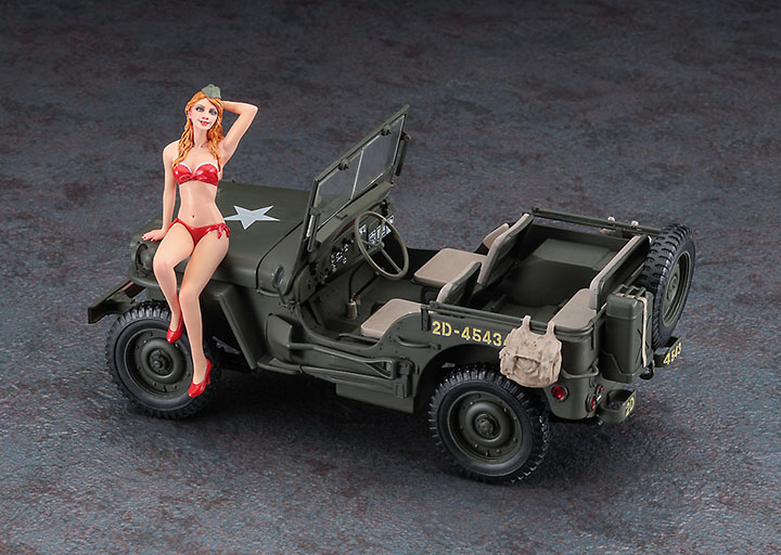 [���ܼ�] BH52249 [Hasegawa] BH52249 1/24 1/4 ton 4x4 Truck w/Blond Girls Figure