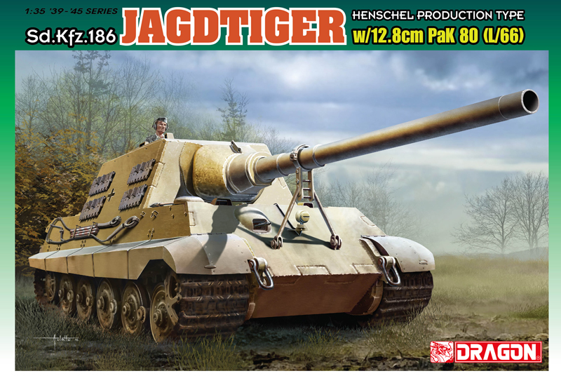 [ܼ] BD6827 [Dragon] BD6827 1/35 ũƮƼ 12.8cm PaK.80 L/66   (Jagdtiger w/12.8cm PaK.80 (L/66))
