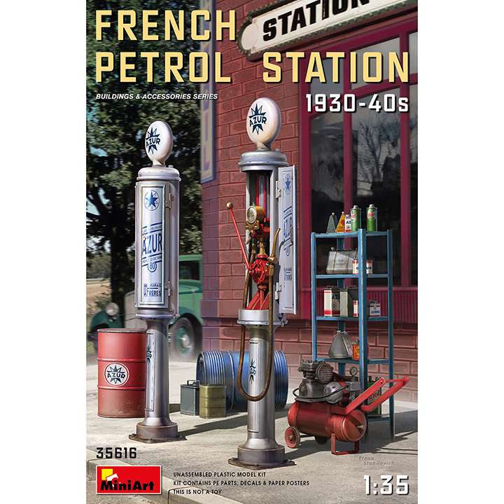 [ܼ] BE35616 [Miniart] BE35616 1/35 France Petrol Station 1930-40S