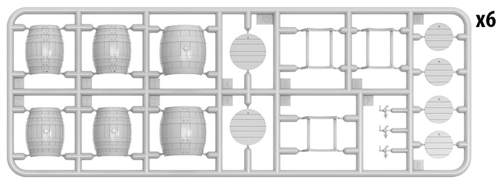 [ܼ] BE35632 [Miniart] BE35632 1/35 Wooden Barrels