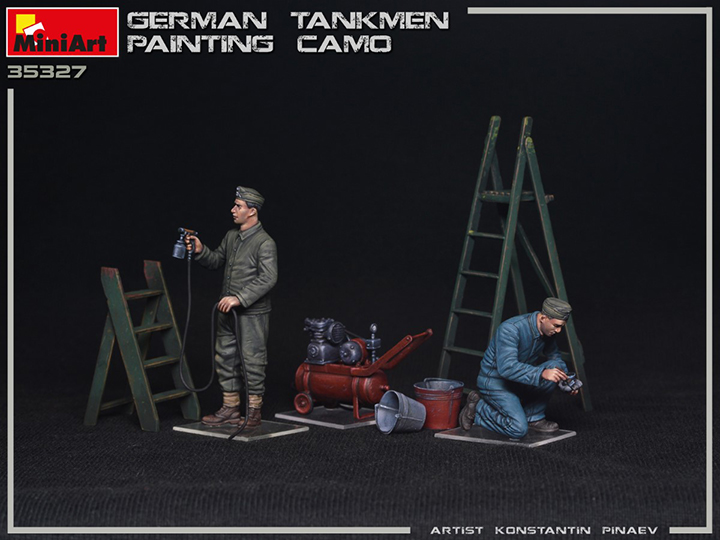 [ܼ] BE35327 [Miniart] BE35327 1/35 German Tankmen Camo Painting