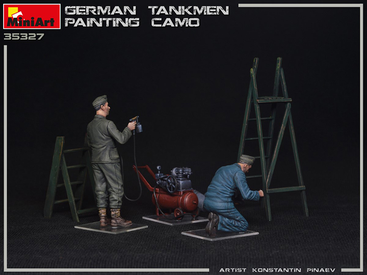 [ܼ] BE35327 [Miniart] BE35327 1/35 German Tankmen Camo Painting