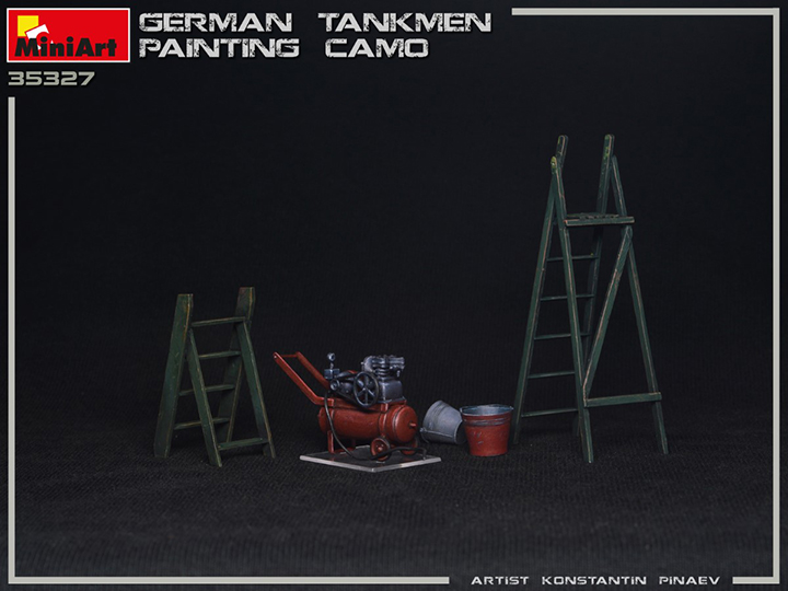 [ܼ] BE35327 [Miniart] BE35327 1/35 German Tankmen Camo Painting