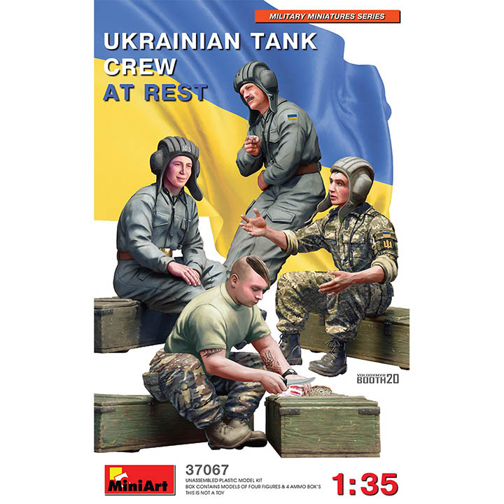 [ܼ] BE37067 [Miniart] BE37067 1/35 Ukrainian Tank Crew at Rest