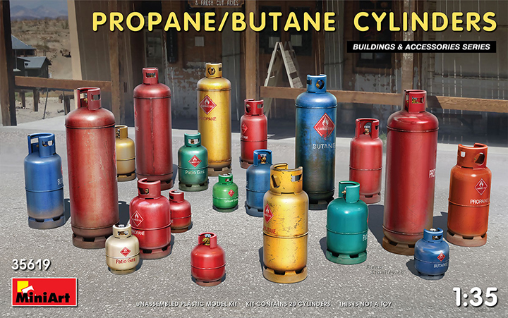 [ܼ] BE35619 [Miniart] BE35619 1/35 Propane/Butane Cylinders