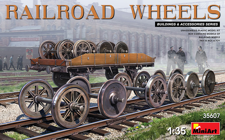 [���ܼ�] BE35607 [Miniart] BE35607 1/35 Railroad Wheels