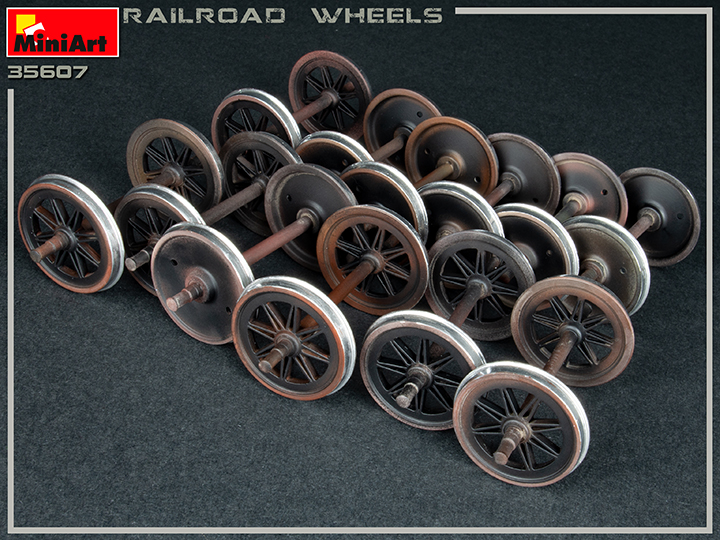 [���ܼ�] BE35607 [Miniart] BE35607 1/35 Railroad Wheels