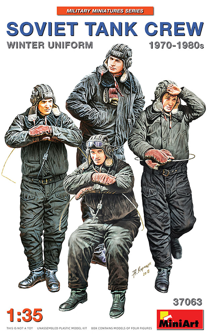[���ܼ�] BE37063 [Miniart] BE37063 1/35 Soviet Tank Crew 1970-1980s Winter Uniform