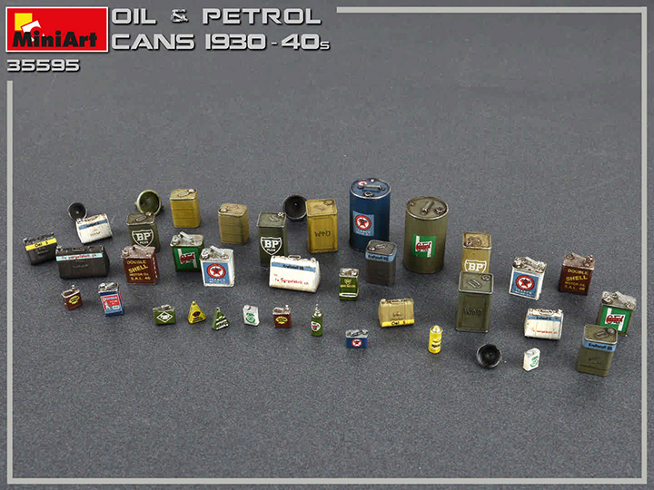 [ܼ] BE35595 [Miniart] BE35595 1/35 Oil & Petrol Cans 1930-40s