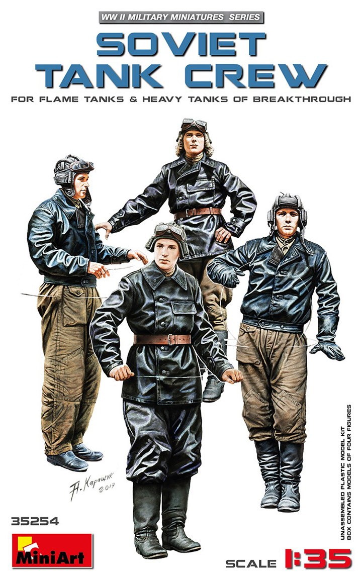 [ܼ] BE35254 [Miniart] BE35254 1/35 Soviet Tank Crew (for Flame Tanks & Heavy Tanks of Breakthrough)
