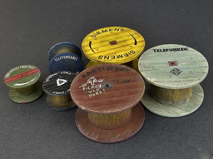 [ܼ] BE35583 [Miniart] BE35583 1/35 Cable Spools