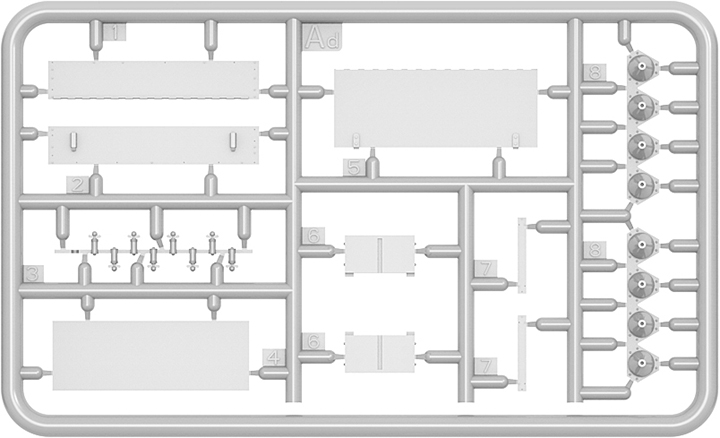[ܼ] BE35258 [Miniart] BE35258 1/35 German Grenades & Mines Set