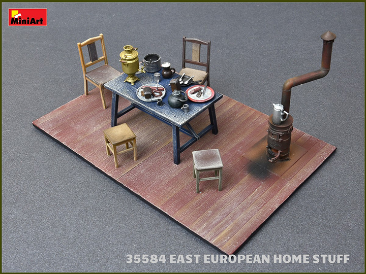 [ܼ] BE35584 [Miniart] BE35584 1/35 East European Home Stuff