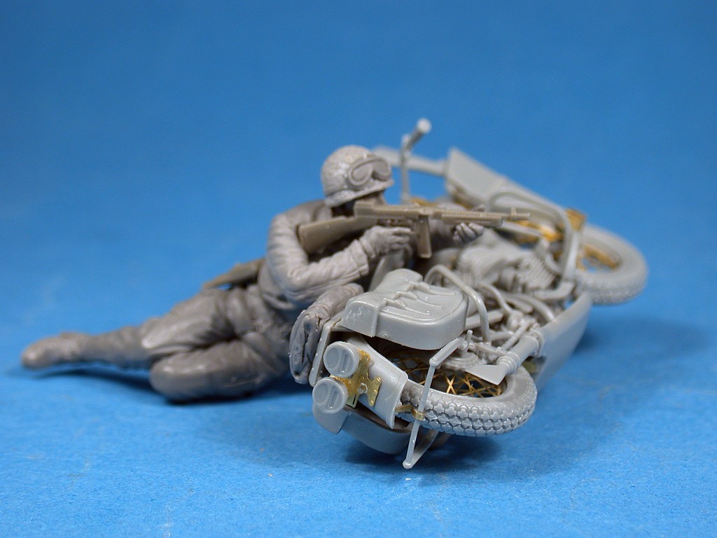 [ܼ] BE35179 [Miniart] BE35179 1/35 U.S.Motorcycle WLA w/Rifleman