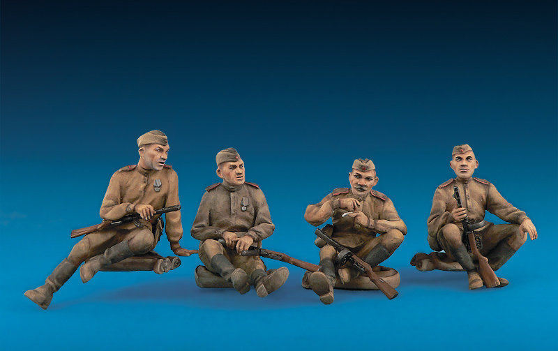 [ܼ] BE35001 [Miniart] BE35001 1/35 Soviet infantry at rest (1943-45)