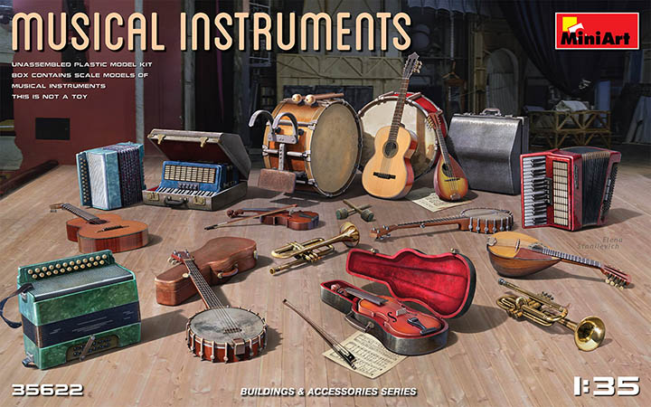 [ܼ] BE35622 [Miniart] BE35622 1/35 Musical Instruments