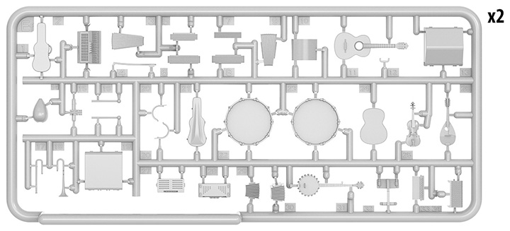 [ܼ] BE35622 [Miniart] BE35622 1/35 Musical Instruments