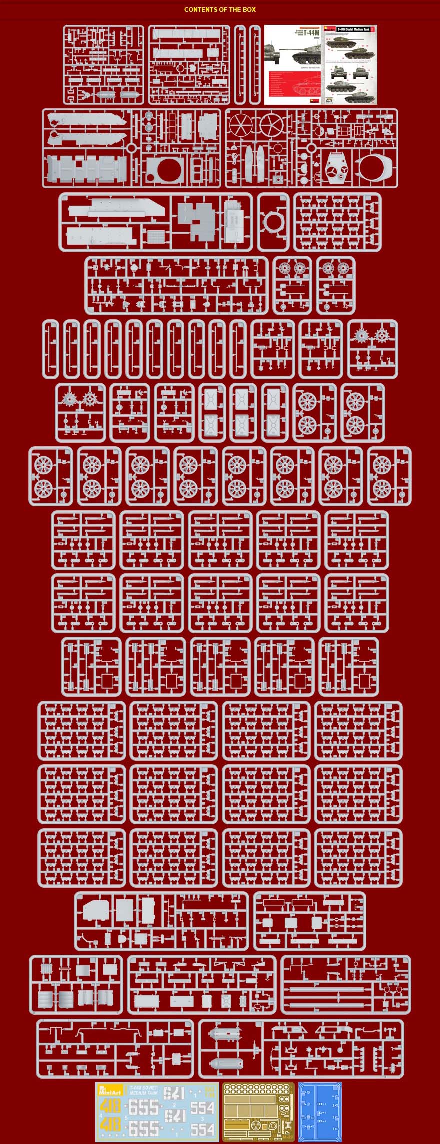 [���ܼ�] BE37002 [Miniart] BE37002 1/35 T-44M �ҷ� ������ (T-44M SOVIET MEDIUM TANK)