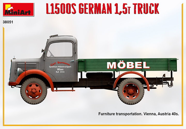 [���ܼ�] BE38051 [Miniart] BE38051 1/35 L1500S German 1.5t Truck