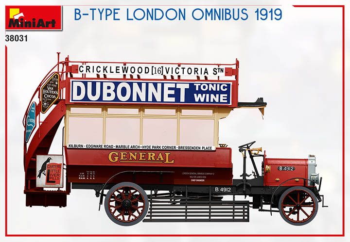 [ܼ] BE38031 [Miniart] BE38031 1/35 B-Type London Omnibus 1919
