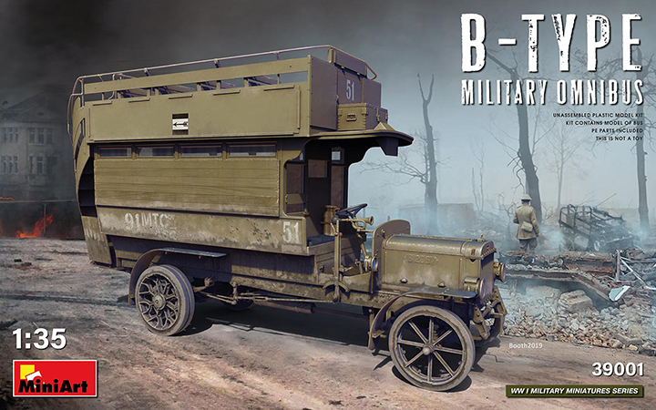 [���ܼ�] BE39001 [Miniart] BE39001 1/35 B-Type Military Omnibus
