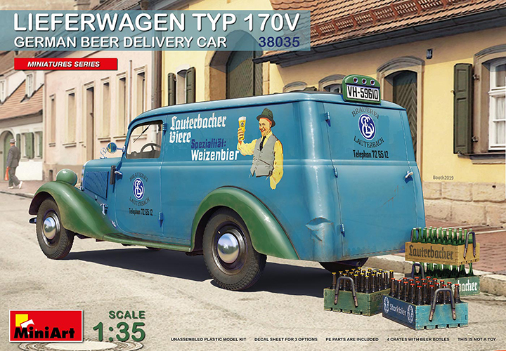 [ܼ] BE38035 [Miniart] BE38035 1/35 Lieferwagen Typ 170V German beer Delivery Car