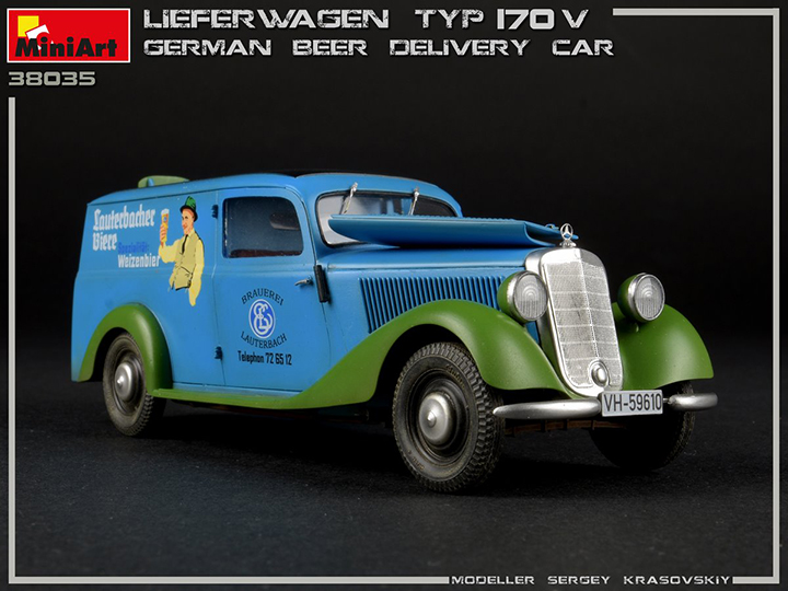 [ܼ] BE38035 [Miniart] BE38035 1/35 Lieferwagen Typ 170V German beer Delivery Car