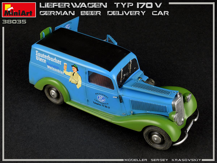 [ܼ] BE38035 [Miniart] BE38035 1/35 Lieferwagen Typ 170V German beer Delivery Car