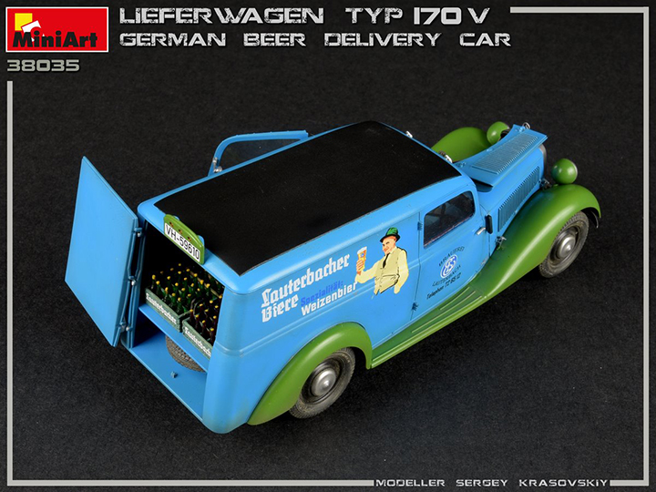[ܼ] BE38035 [Miniart] BE38035 1/35 Lieferwagen Typ 170V German beer Delivery Car