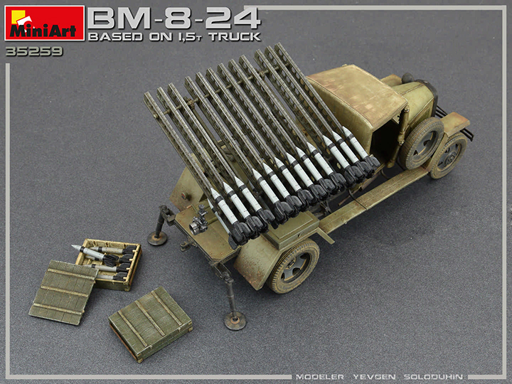 [���ܼ�] BE35259 [Miniart] BE35259 1/35 BM-8-24 Katyusha 82mm Based on 1.5t Truck