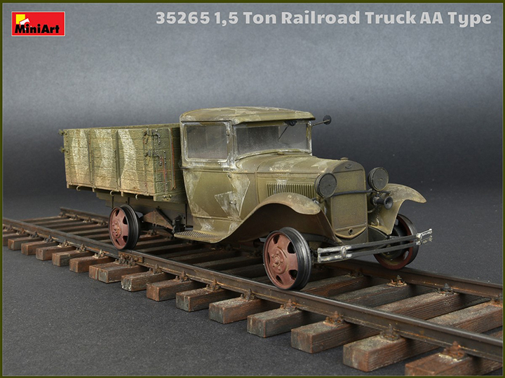[ܼ] BE35265 [Miniart] BE35265 1/35 1.5 Ton Railroad Truck AA Type