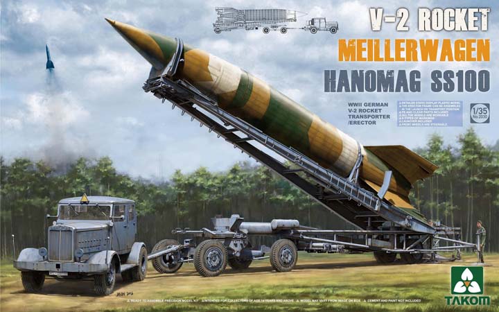 [ܼ] BT2030 [Takom] BT2030 1/35 WWII German V-2 Rocket Transporter w/Meillerwagen Hanomag SS1000