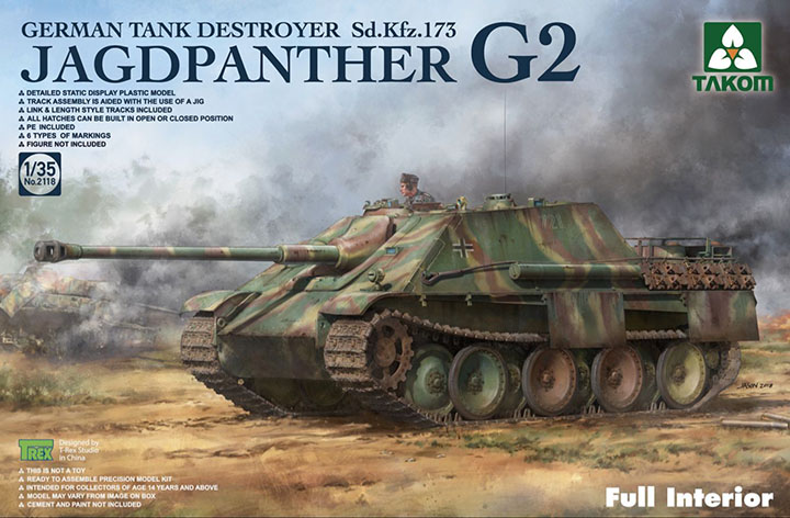 [ܼ] BT2118 [Takom] BT2118 1/35 Sd.Kfz. 173 Pz.Jg. Jagdpanther G2-Full Interior
