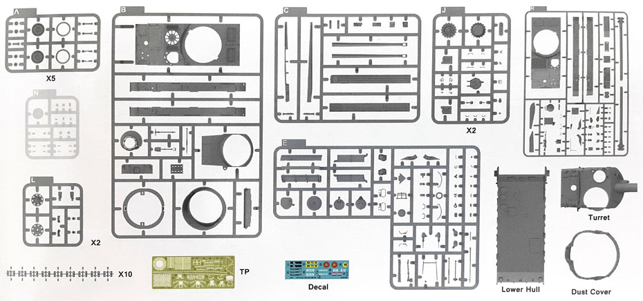 [ܼ] BT2062 [Takom] BT2062 1/35 French Ligh Tank AMX-13/105 2in 1